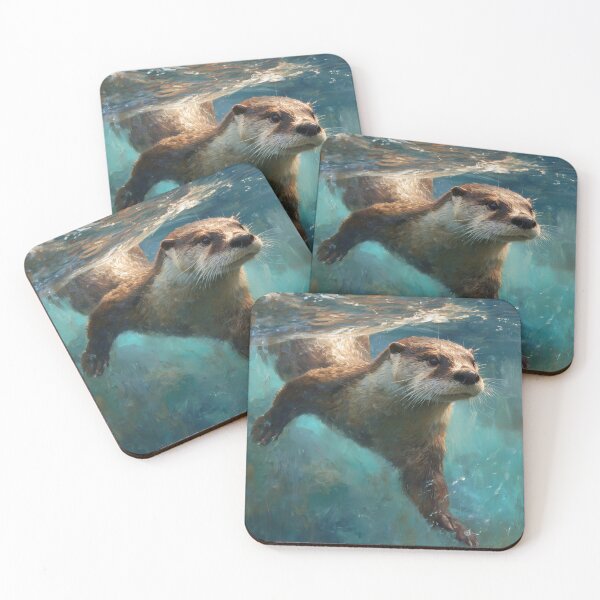 Item preview, Young Otter in Northern Waters designed and sold by NordicDreams.