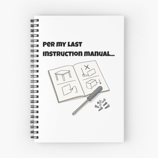 Item preview, Per My Last Instruction Manual - Sarcastic DIY Assembly designed and sold by ByAnad.