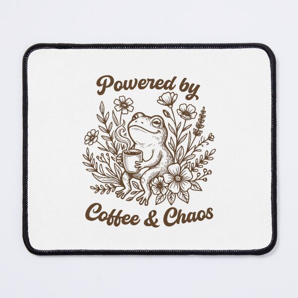 Item preview, Powered By Coffee and Chaos Funny Frog Coffee Lover designed and sold by gunaone-design.