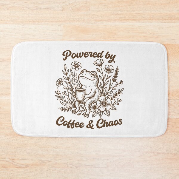 Item preview, Powered By Coffee and Chaos Funny Frog Coffee Lover designed and sold by gunaone-design.