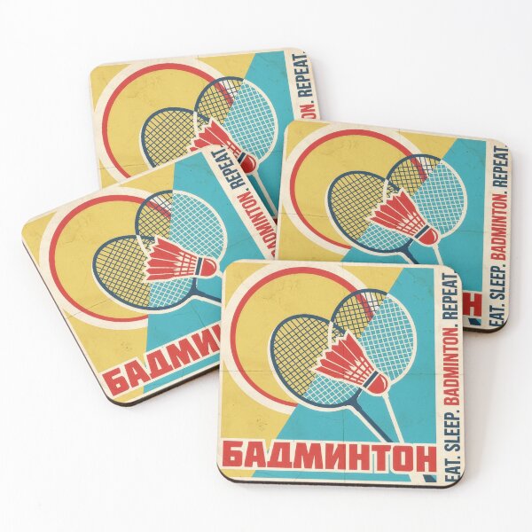 Item preview, Vintage Style Badminton Graphic designed and sold by Gated Gear.