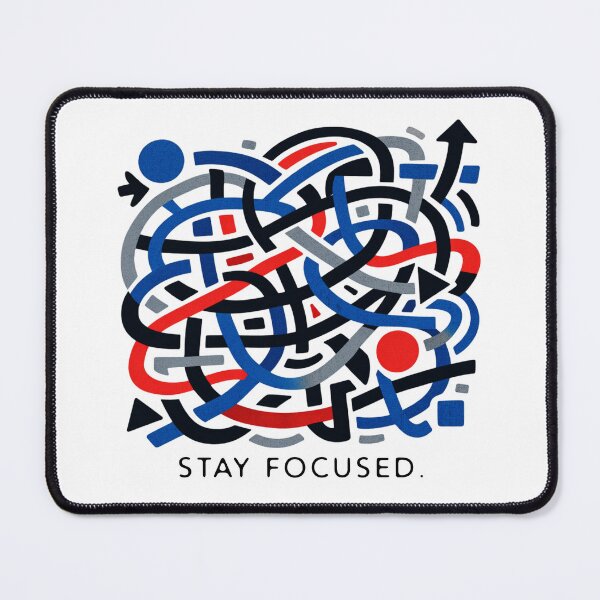Item preview, Stay Focused - Abstract Line Art Design Modern designed and sold by Lumynous Goods.