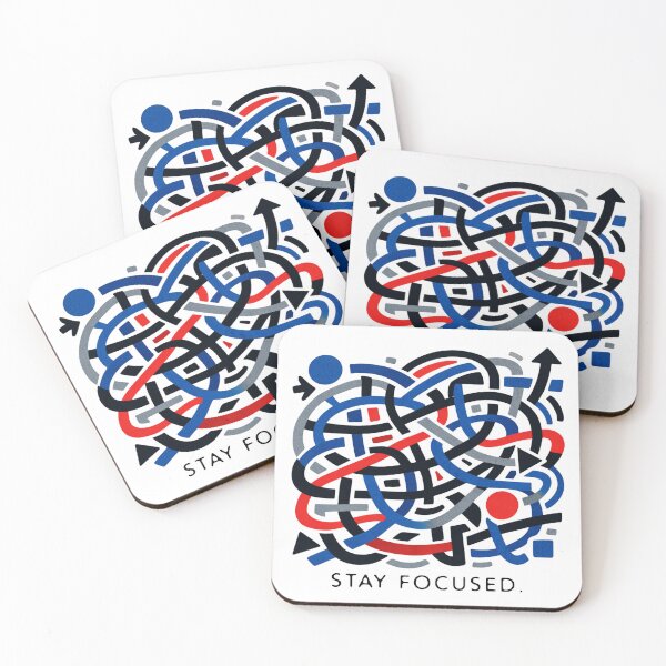 Item preview, Stay Focused - Abstract Line Art Design Modern designed and sold by Lumynous Goods.