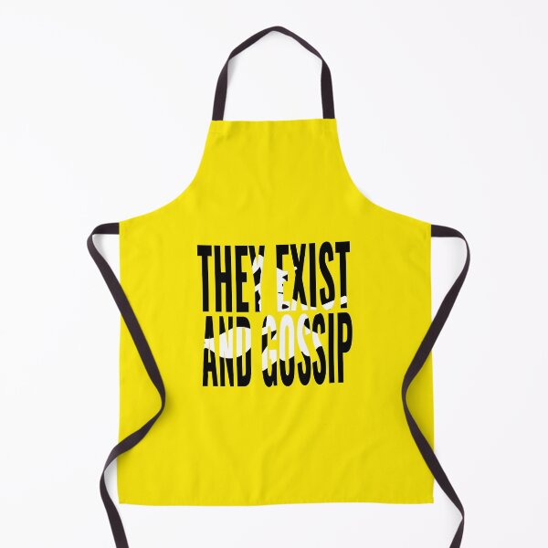 Item preview, They Exist and Gossip" – Bold Yellow Graphic Tee designed and sold by JR78.