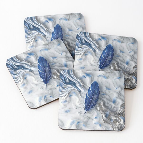 Item preview, Sapphire Fluidity: Platinum Marble Edition designed and sold by Nafas Wing.