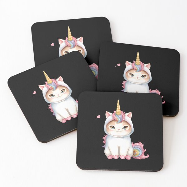 Item preview, Cute little unicorn cat in kawaii style designed and sold by uunaa.
