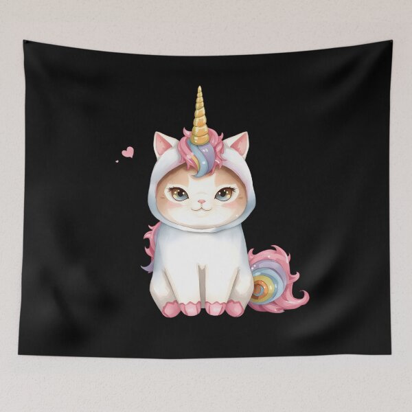 Item preview, Cute little unicorn cat in kawaii style designed and sold by uunaa.