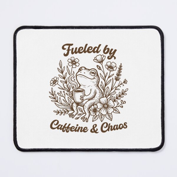 Item preview, Fueled by Caffeine and Chaos Funny Frog Coffee Lover designed and sold by gunaone-design.