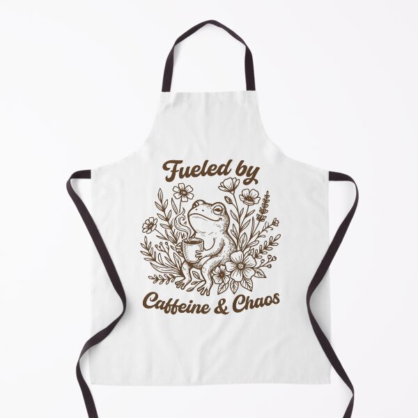 Item preview, Fueled by Caffeine and Chaos Funny Frog Coffee Lover designed and sold by gunaone-design.