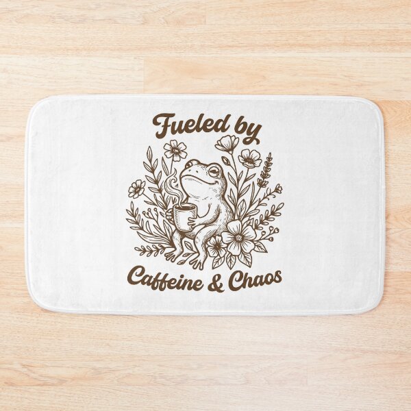 Item preview, Fueled by Caffeine and Chaos Funny Frog Coffee Lover designed and sold by gunaone-design.