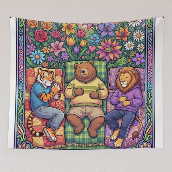 Item preview, Cute animals sleeping. designed and sold by PP&RAINBOW SHOP.