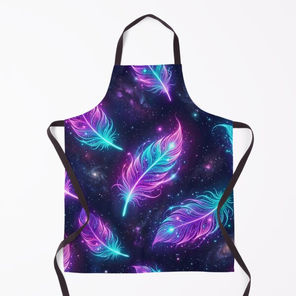 Item preview, Glowing Neon Magical Feathers Space Pattern designed and sold by TheCuriousPawn.