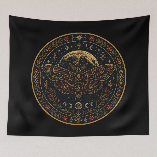 Item preview, Slavic Moth and Moon  designed and sold by Mission Ready.