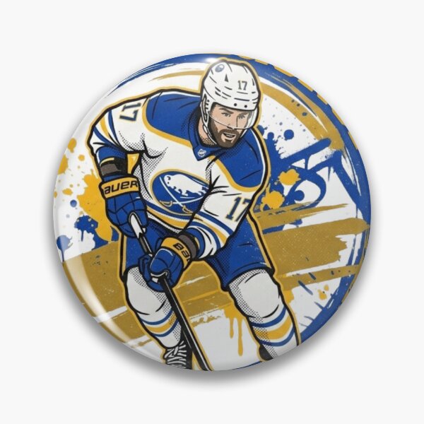 Item preview, Jason Zucker #17 - Buffalo Hockey - Retro Splash Art designed and sold by Thogan0416.