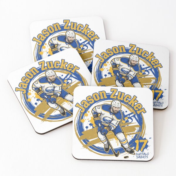 Item preview, Jason Zucker #17 - Buffalo Hockey - Retro Splash Art designed and sold by Thogan0416.