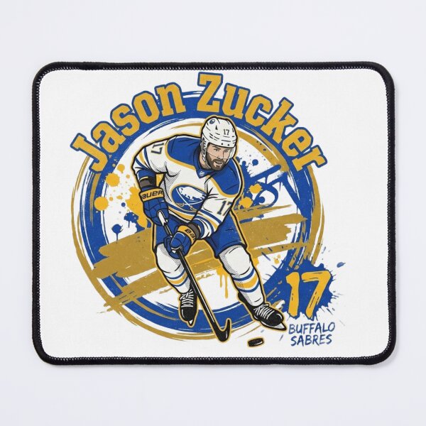 Item preview, Jason Zucker #17 - Buffalo Hockey - Retro Splash Art designed and sold by Thogan0416.