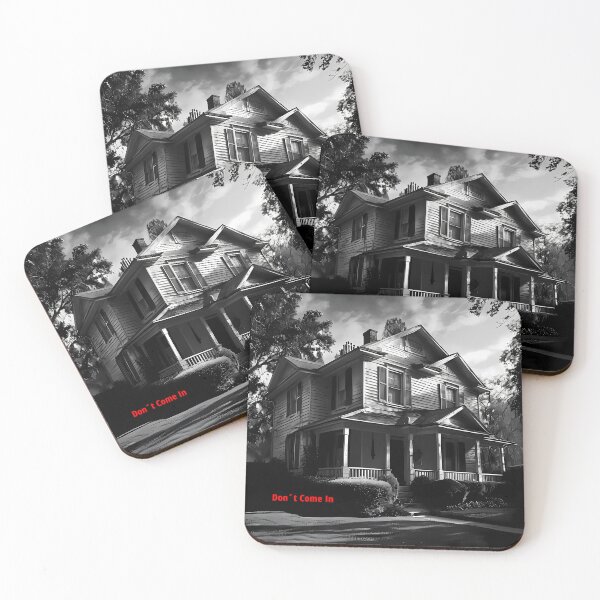 Item preview, Don't Come In - Gothic Horror House Sketch designed and sold by Modern Nest Art.