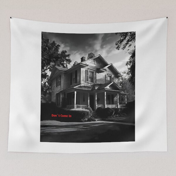 Item preview, Don't Come In - Gothic Horror House Sketch designed and sold by Modern Nest Art.