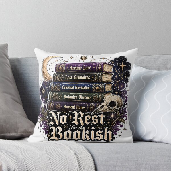 Item preview, No Rest For the Bookish Dark Academia | Mystical Books & Raven Skull designed and sold by chattsuede.