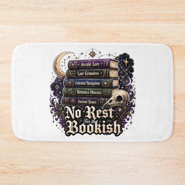 Item preview, No Rest For the Bookish Dark Academia | Mystical Books & Raven Skull designed and sold by chattsuede.