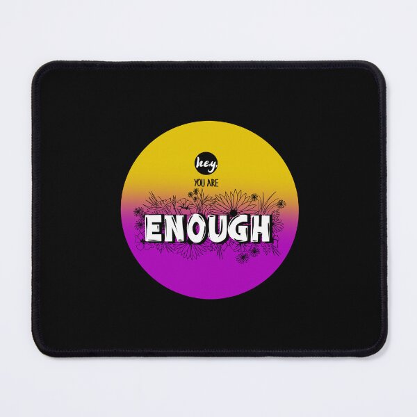 Item preview, Hey You Are Enough - Button Design - Self-Love Quote - Pink Yellow White designed and sold by petraholzknecht.