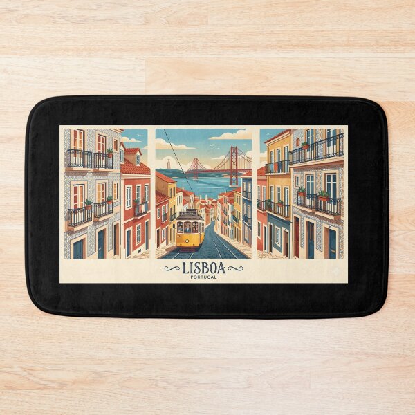 Item preview, Lisbon Triptych - Historic Streets, Tram 28 and Portugal Cityscape designed and sold by Paulocdias.
