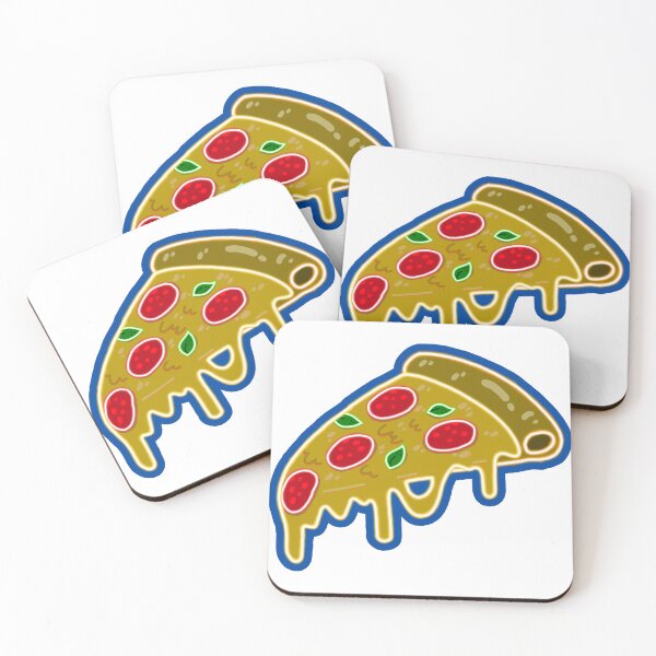 Item preview, Neon Pizza Slice - Retro Kawaii Aesthetic Glow designed and sold by AliAltinelArt.