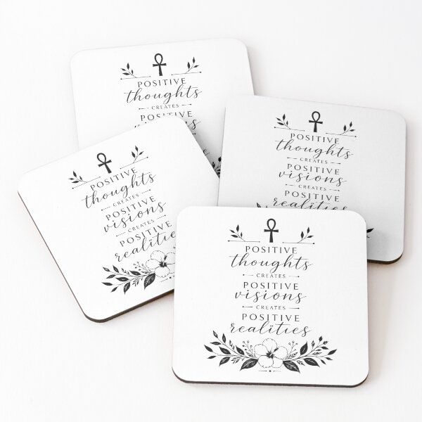 Item preview, Positive Thoughts Create Positive Realities Journal designed and sold by Ruthless Joy Collective.
