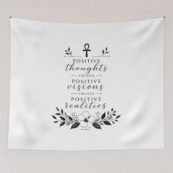 Item preview, Positive Thoughts Create Positive Realities Journal designed and sold by Ruthless Joy Collective.