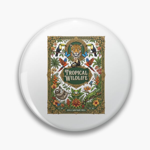 Item preview, Tropical Wildlife Jungle Animals Botanical designed and sold by TeeARTHY.