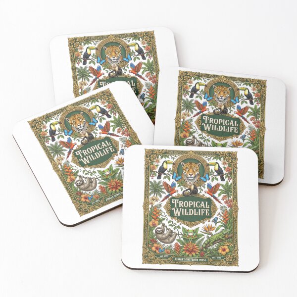 Item preview, Tropical Wildlife Jungle Animals Botanical designed and sold by TeeARTHY.