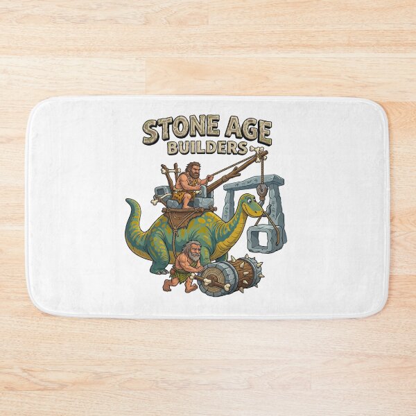 Item preview, Stone Age Builders Dinosaur Crane Construction designed and sold by TeeARTHY.