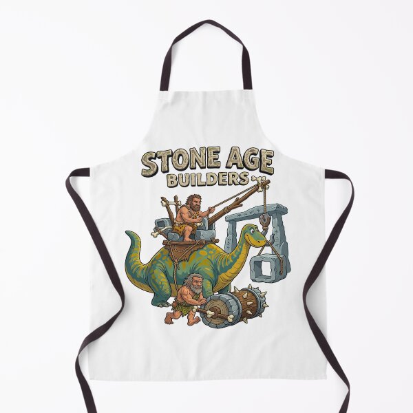 Item preview, Stone Age Builders Dinosaur Crane Construction designed and sold by TeeARTHY.
