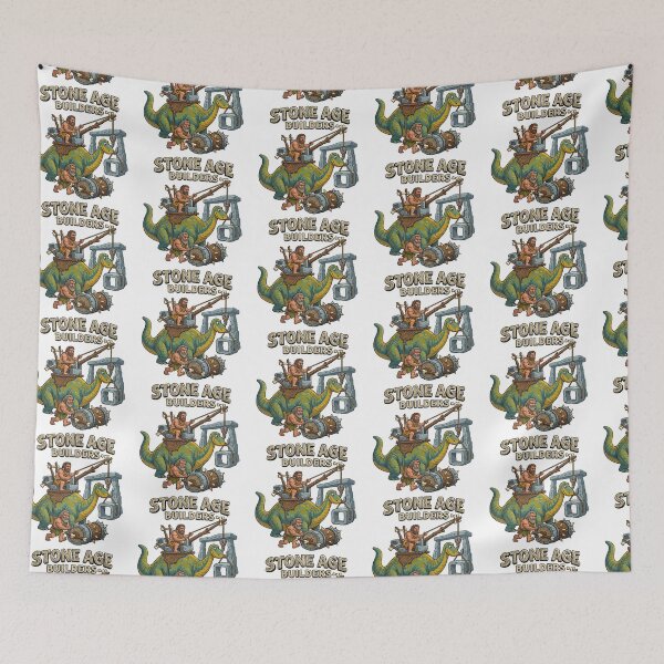Item preview, Stone Age Builders Dinosaur Crane Construction designed and sold by TeeARTHY.