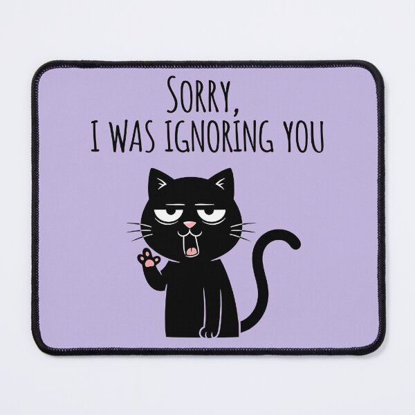 Item preview, Sarcastic Ignorant Black Cat designed and sold by UrbanPrts.