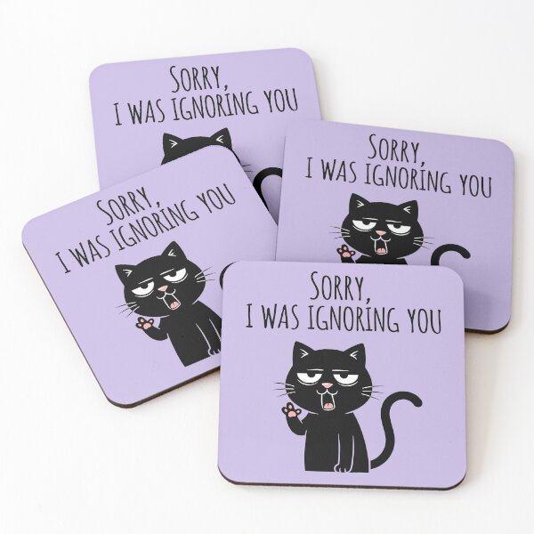 Item preview, Sarcastic Ignorant Black Cat designed and sold by UrbanPrts.