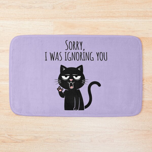 Item preview, Sarcastic Ignorant Black Cat designed and sold by UrbanPrts.