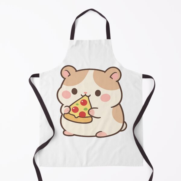 Item preview, Kawaii Hamster Eating Pizza Cute designed and sold by Owcomm.