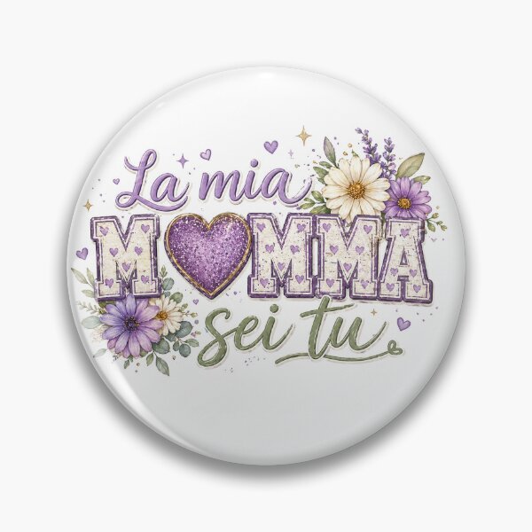 Item preview, Forever My Mom Always – Floral Mother’s Day T-Shirt Design | Pastel Blue Purple Heart Mom Gift designed and sold by tata62.