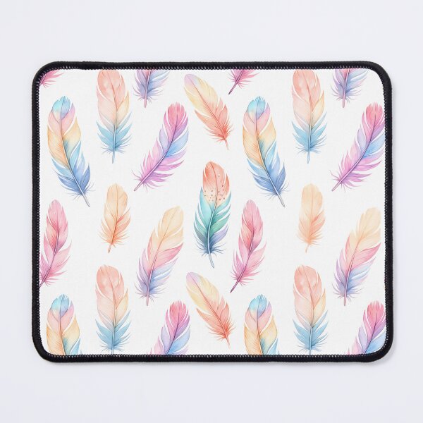 Item preview, Delicate Pastel Watercolor Feathers Boho Pattern designed and sold by TheCuriousPawn.