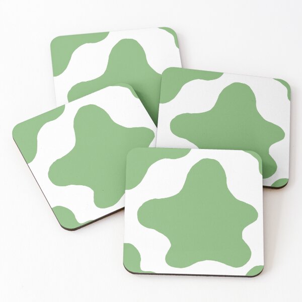 Item preview, Cute Minimalist Cow Pattern (Matcha Green) designed and sold by Designs by Sara Felton.