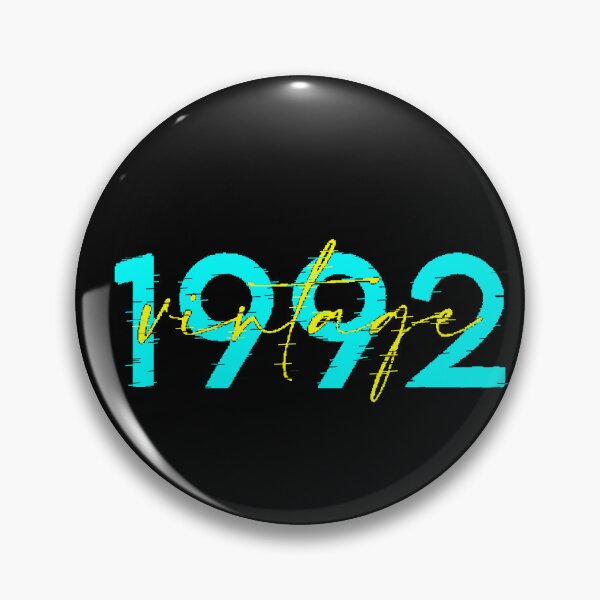 Item preview, 1992 Vintage 34th Birthday Retro Turquoise Yellow designed and sold by AstronautMerch.