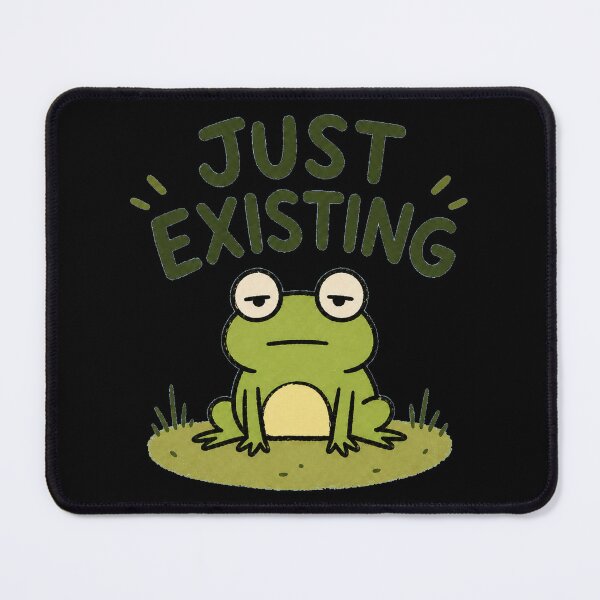 Item preview, Just Existing Frog Low Energy Meme designed and sold by LOL-N-LIFESTYLE.