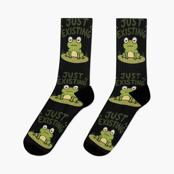 Item preview, Just Existing Frog Low Energy Meme designed and sold by LOL-N-LIFESTYLE.