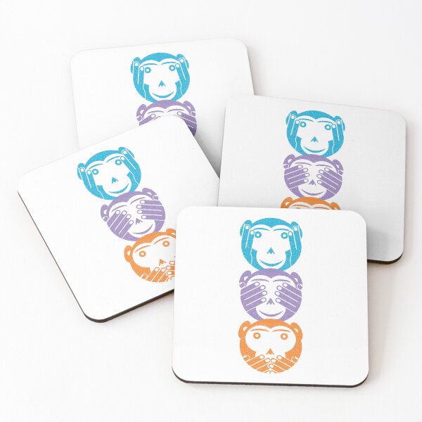 Item preview, Three Wise Monkeys – See No Evil Hear No Evil Speak No Evil Print designed and sold by Fabulosa Designs.