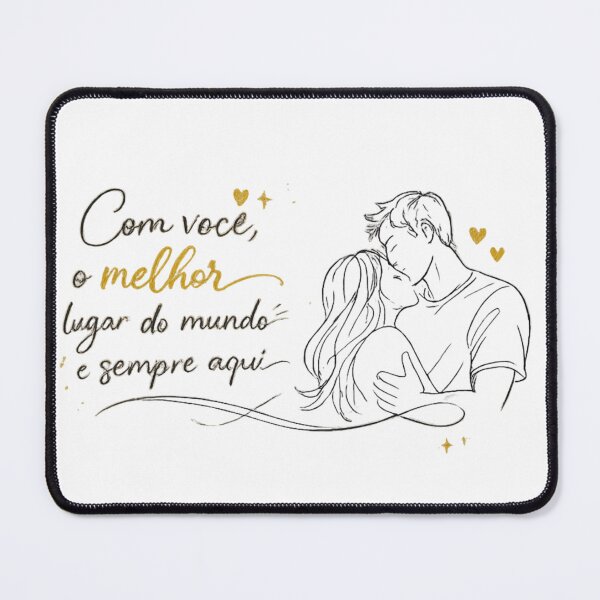 Item preview, Com você, o melhor lugar do mundo é sempre aqui | With you, the best place in the world is always here designed and sold by MotivArtes.