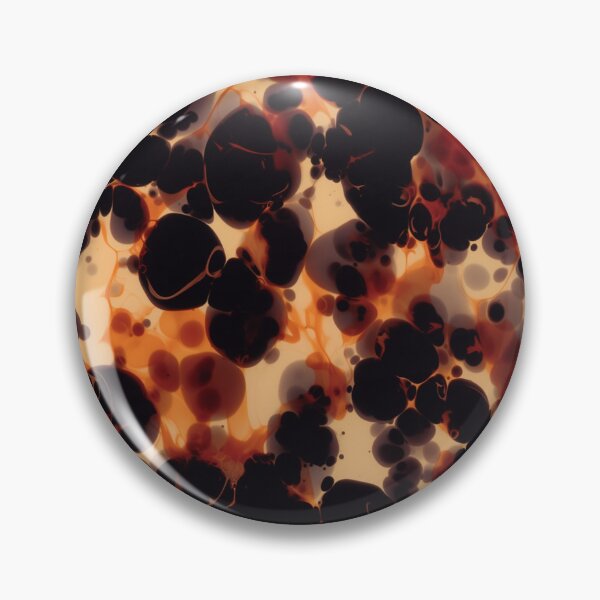 Item preview, Dark Tortoiseshell Pattern Amber Black Abstract designed and sold by trajeado14.