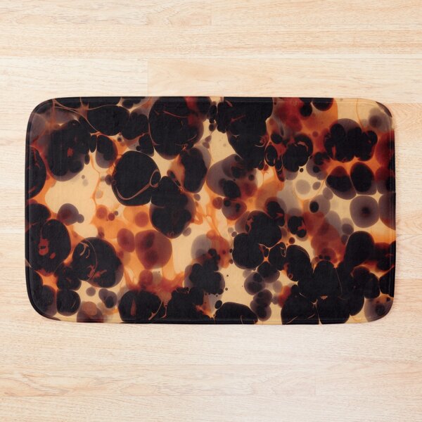 Item preview, Dark Tortoiseshell Pattern Amber Black Abstract designed and sold by trajeado14.