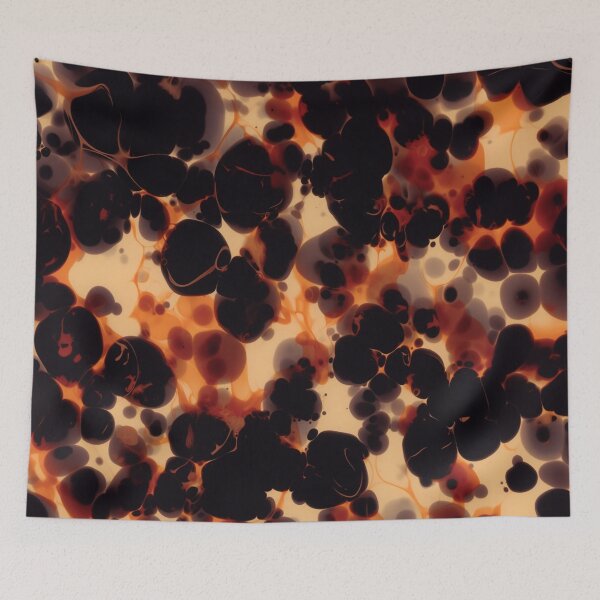 Item preview, Dark Tortoiseshell Pattern Amber Black Abstract designed and sold by trajeado14.