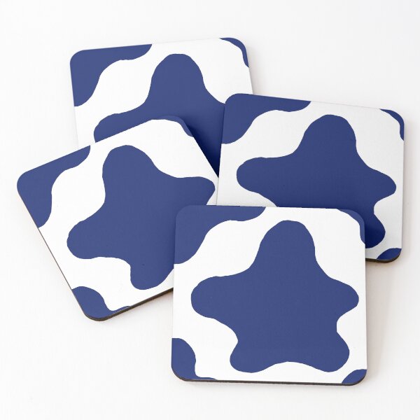 Item preview, Cute Minimalist Cow Pattern (Navy Blue) designed and sold by Designs by Sara Felton.